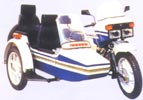 750cc double sidecar moter cycle