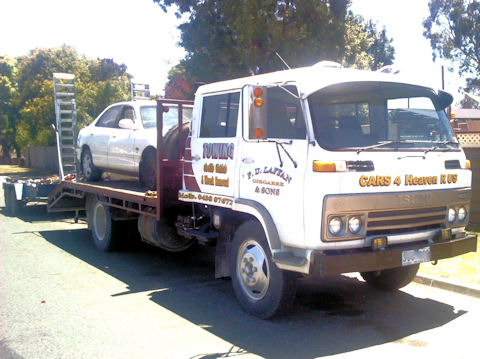 truck and trailer Pat's Car Removals and general goods transport